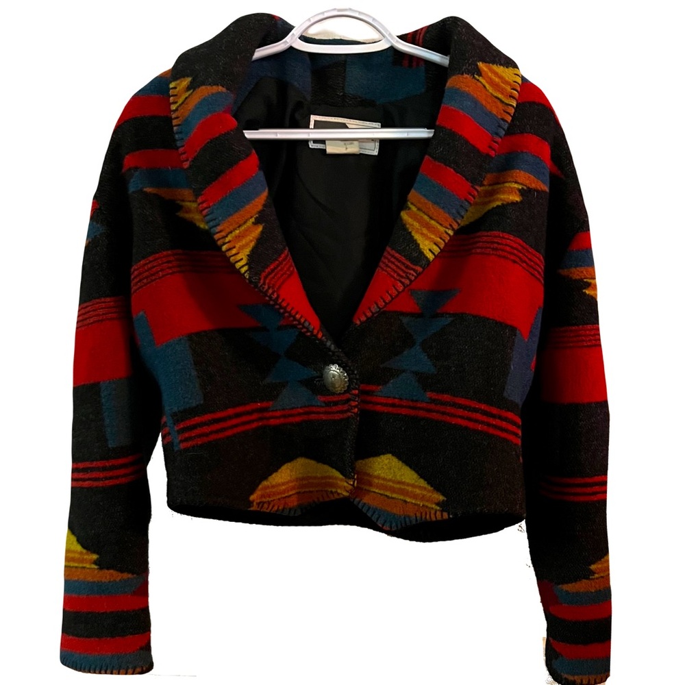 Vintage Western Aztec Jacket Women's Size Medium